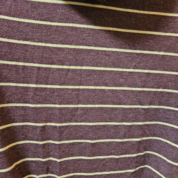 Pink Clover Purple Striped Cowl Neck Long Sleeve - Picture 11 of 12